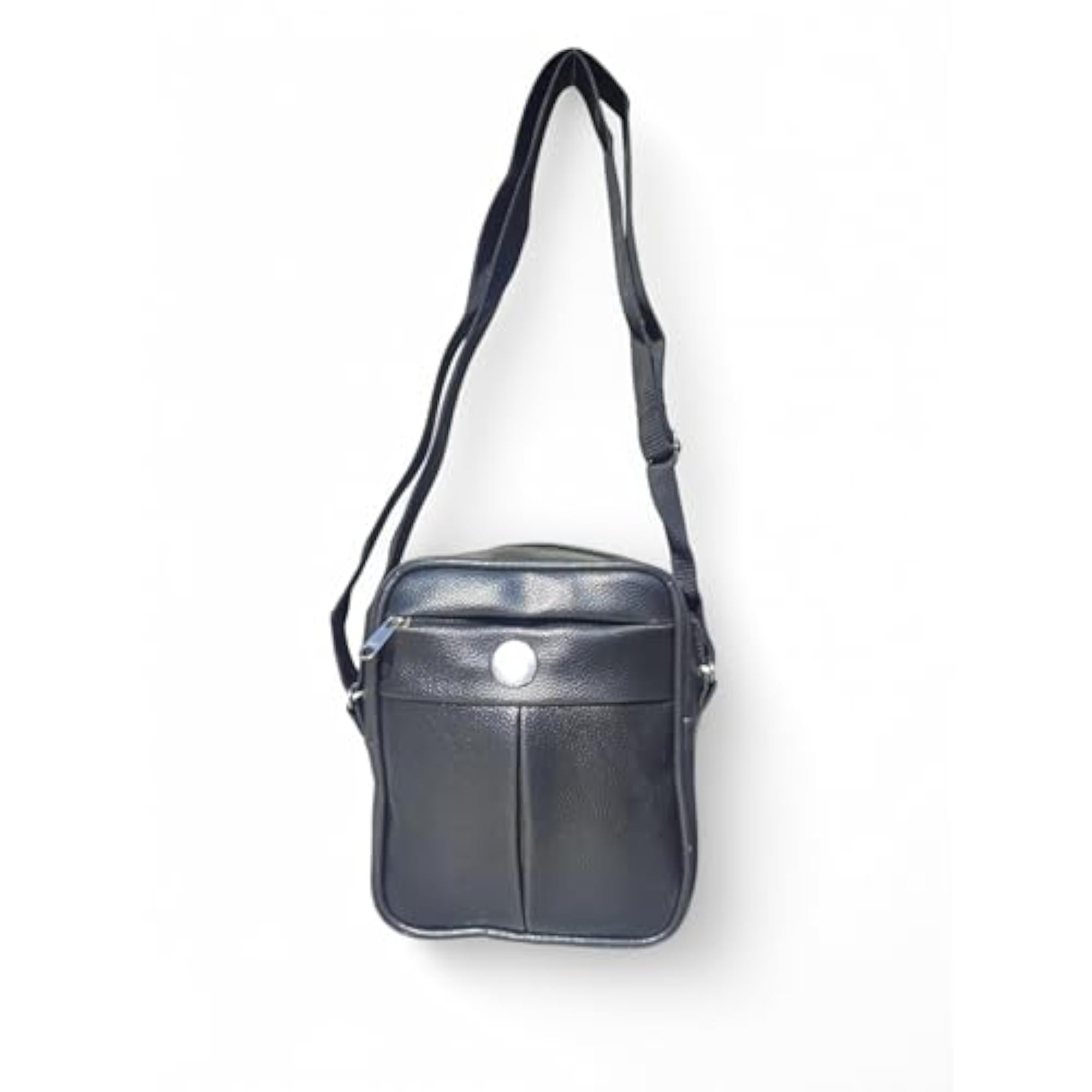 PU Leather Messenger Sling Bag with Adjustable Strap